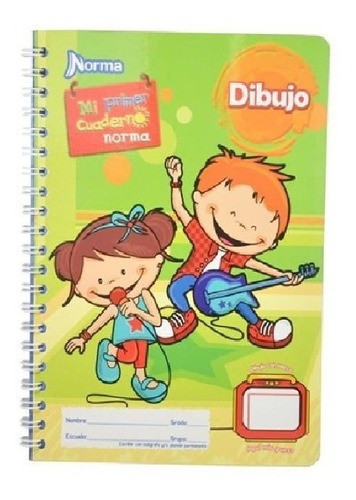  Norma MI PRIMER CUADERNO Dibujo 72 hojas  68gr/m2 1 materias unidad x 1 27.52cm x 20cm primer cuaderno de dibujo