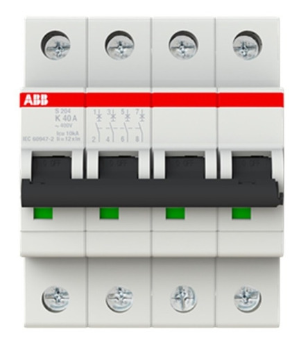 2cds254001r0557 Disyuntor Miniatura - S200-4p-k -40a Abb
