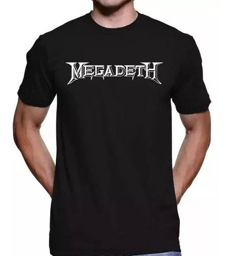 Camiseta Masculina Megadeth - Camisa Metal Metallica Rock