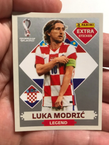 Figurinha Luka Modric Prata Legends Copa Do Mundo 2022