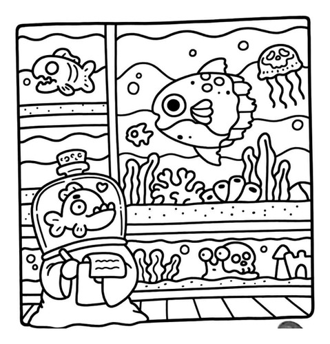 Livro De Colorir Spooky Cútis Com 40 Páginas Para Pintar