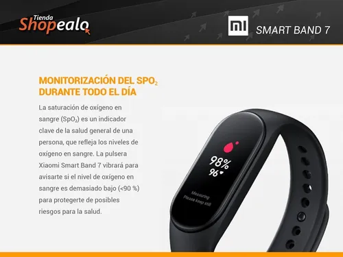 Pulsera Xiaomi Mi Smart Band 7, SpO2 