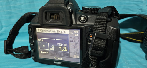 Nikon D3100 Lente 18-55 + 55-200 + Cartão 16gb Preto (Usado)
