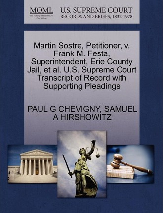 Libro Martin Sostre, Petitioner, V. Frank M. Festa, Super...