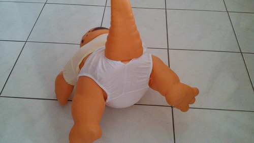 Boneco Babyssauro Fam.dinossauro Grande Original Da Época (Usado)