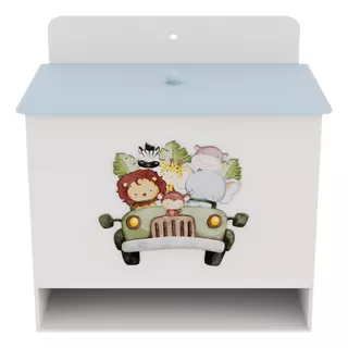 Porta Fralda Kit Higiene Mdf Quarto Infantil Safari Selva