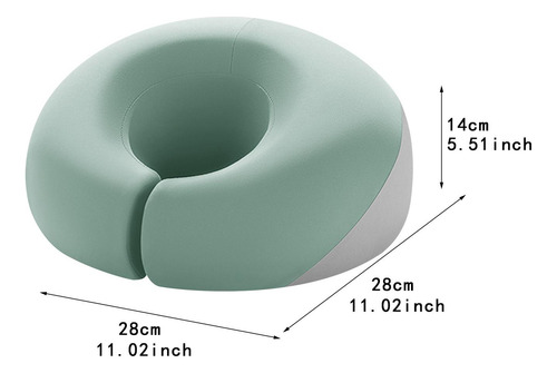 Almohada De Masaje, Almohada Para , Almohada De Apoyo Verde