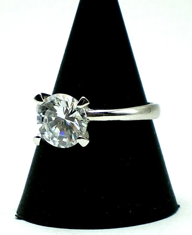 Anillo De Plata 925 Zafiro Ideal Compromiso