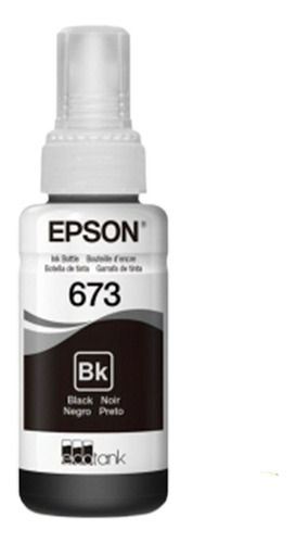 Tinta Epson T673 Negro | L800, L805, L810, L850, L1800