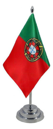 Bandeira Mesa Portugal Mastro 30 Cm