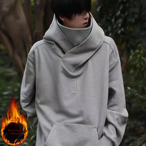 Sudadera Con Capucha Y Cuello Alto De National Fashion Para