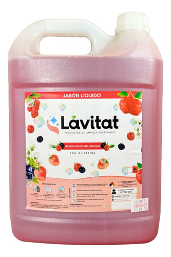 Jabon Liquido Frutos Rojos 4l - Lavitat