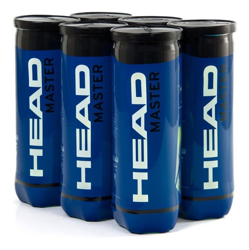 Bola De Tênis Head Master Pack Com 6 Tubos