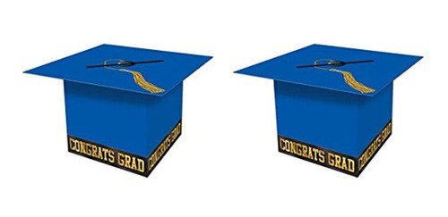 Beistle, 2 Cajas Para Tarjetas Con Gorra De Graduación, 8.5 