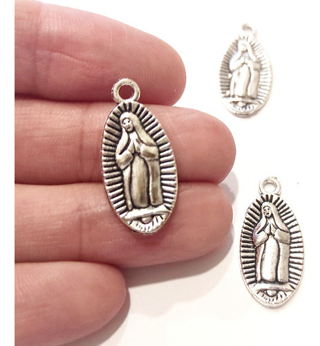 20 Dijes Virgen De Guadalupe De Metal Bijouterie Souvenirs 