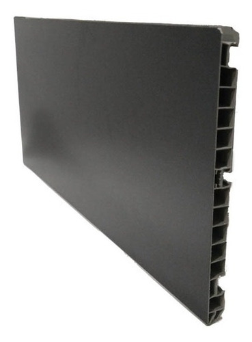 Imagen 1 de 2 de Rodapie Acanalado Negro 3mts X13,5cm