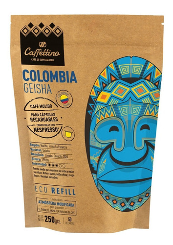 ¼kg Café De Especialidad Colombia Geisha (nespresso 50u)