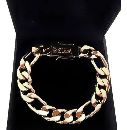 Pulseira Grumet 3x1 24 Gramas 12mm Ouro 18k Comprimento 21 Cm