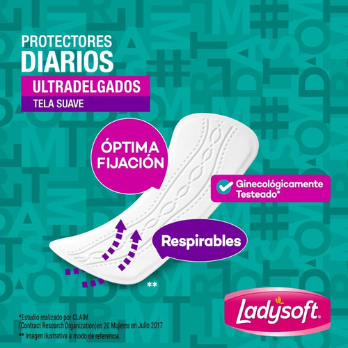 Protectores Diarios Ladysoft Ultra Delgada 20 Unidades