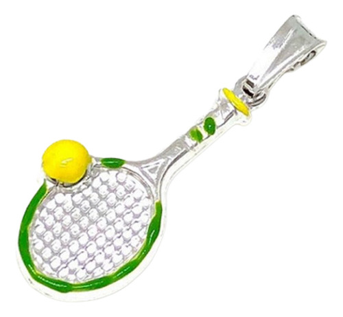 Dije Raqueta De Tenis Plata 925 32mm Ideal Regalo D 302