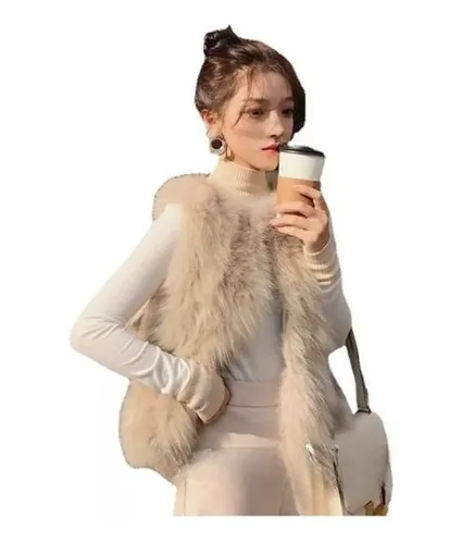 Chalecos de piel para cheap mujer