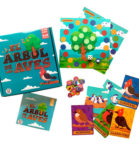 Juego De Mesa Didáctico Infantil El Árbol De Las Aves