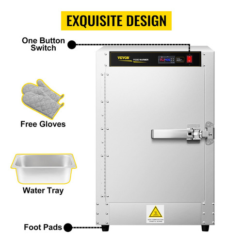 Vevor Caja Caliente Calentador De Alimento 44,5x41,0x64,7cm