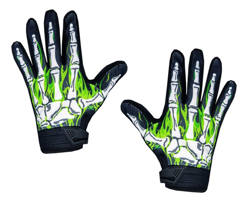 Guantes De Bicicleta Con Estampado De Dedos En Forma De Esqu