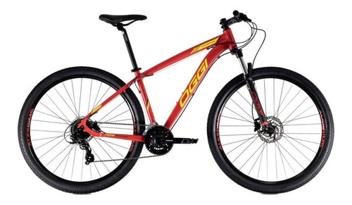 Bicicleta Mtb Aro 29 Oggi Hacker Hds 2021 Vermelho