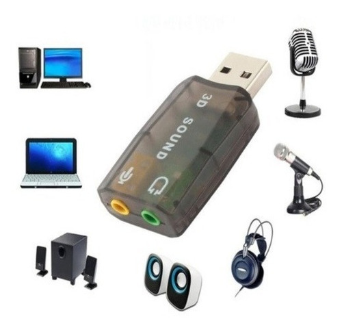 Imagen 3 de 3 de Tarjeta De Sonido Usb Externa Audio 5.1 Canales *****