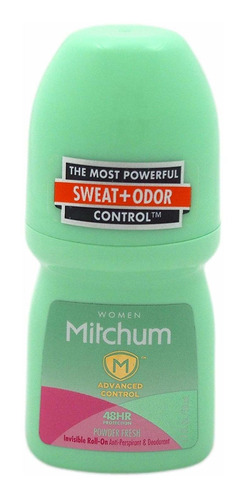 Mitchum Mujeres Invisible Roll-on, Polvo Fresco 1.7 Oz (paqu