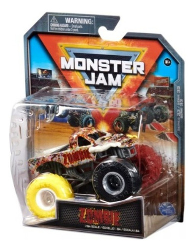 Monster Jam Escala 1:64 Zombie Camión Monstruo De Metal