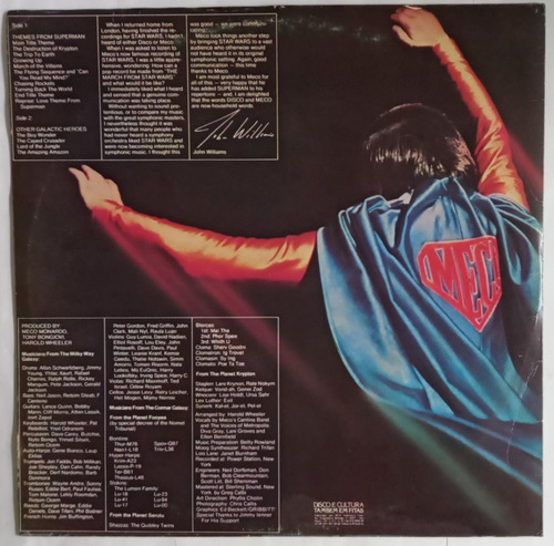 Lp Meco Superman And Other Galactic Heroes 1979 Rca -1048108 (Usado)