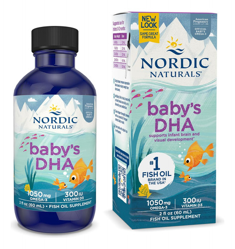 Dha Bebes 1050 Mg Omega 3 Vitamina D3 Nordic Naturals 60 Ml