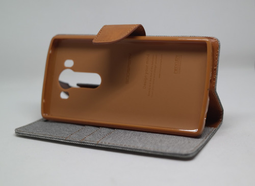 Funda LG V10 Mercury Goospery Canvas Diary Gris