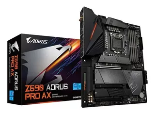 Placa Mãe Gigabyte Z590 Aorus Pro Ax Lga1200 Ddr4 Wifi Cor Preto