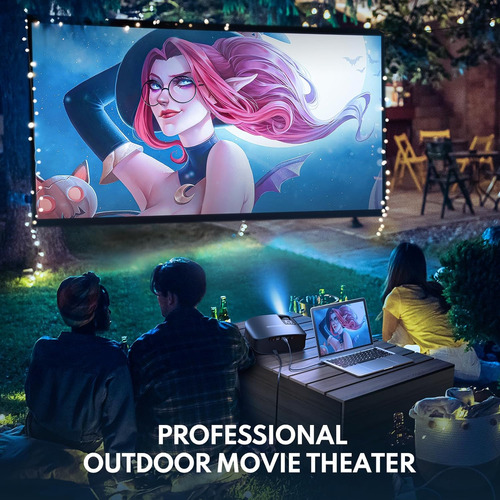 Proyector Goodee 4k Con Wifi Y Bluetooth Compatible, Fhd 1