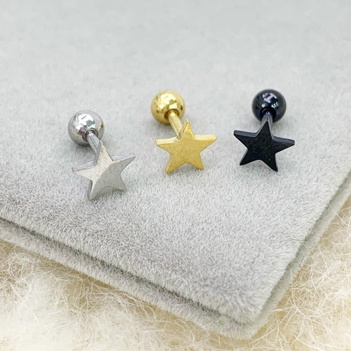 Imagen 2 de 2 de Piercing Individual Estrella 6mm Sin Strass Únicos Piercing Argentina ®