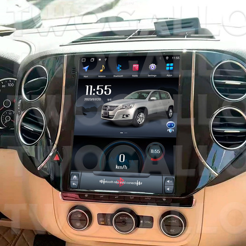 Kit Multimídia Android13 Octacore 6+128gb Tiguan 2010 À 2013