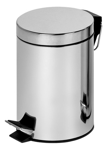 Cesto De Lixo 5 Litros 100% Inox C/ Pedal Banheiro E Cozinha