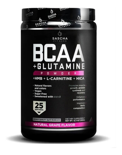 Suplementos Bcaa By Sascha Fitness Sabor Uva