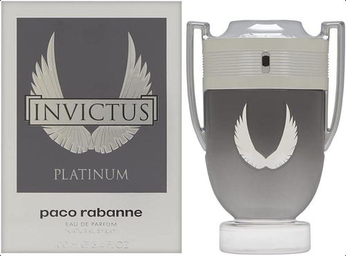 Paco Rabanne Invictus Platinum Para Hombres 3.4 Oz Eau De Pa