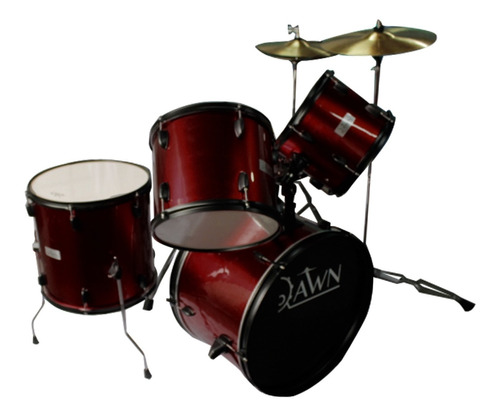 Bateria Dawn Dr6wr Platillos Silla Vinotinto