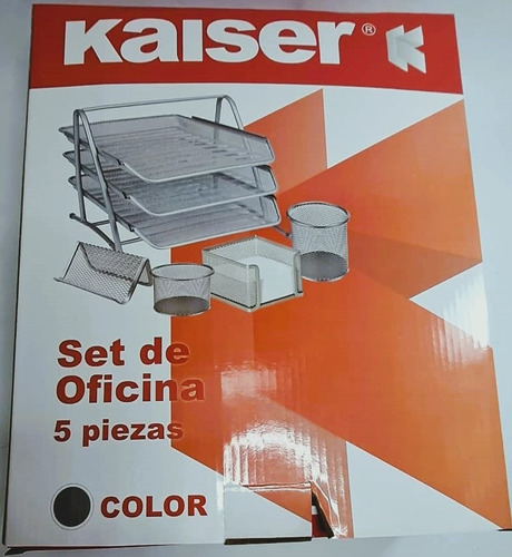 Kit De Oficina 5 Piezas  Metalico Kaiser