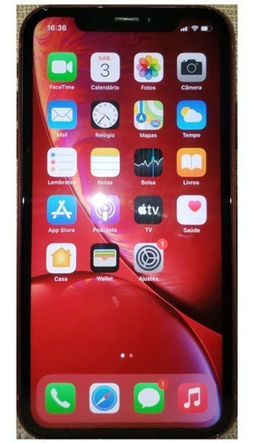 iPhone XR 64gb Vermelho Red - Usado - Seminovo Tela 6,1 Pol