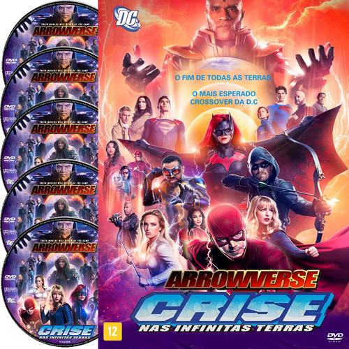 Dvd - Série Arrowverse Crossover - Crise Nas Terras Infinita