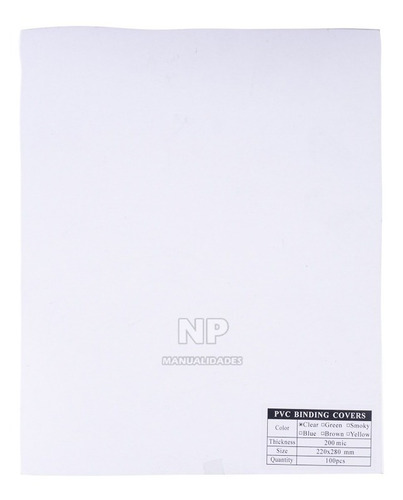 Mica Pvc 200 Micrones Tamaño Carta 1000 Un.