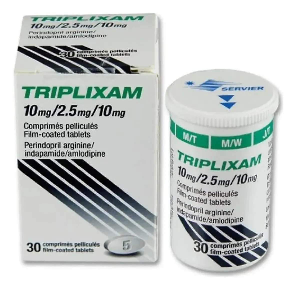 Triplixam 10 Mg/2,5 Mg/10 Mg Comp. Recub., 30 Comprimidos