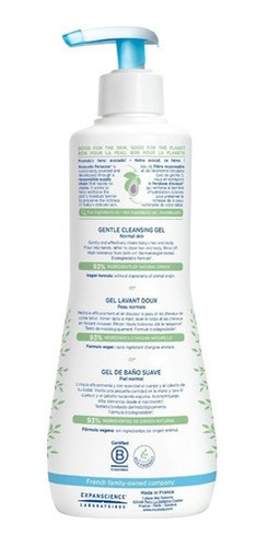 Imagen 5 de 5 de Mustela Gel De Baño 500 Ml Botella