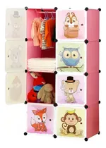 Comprar Armario Infantil Organizador De Ropa Y Juguetes Infantil One Pixel Plastico Color Rosa